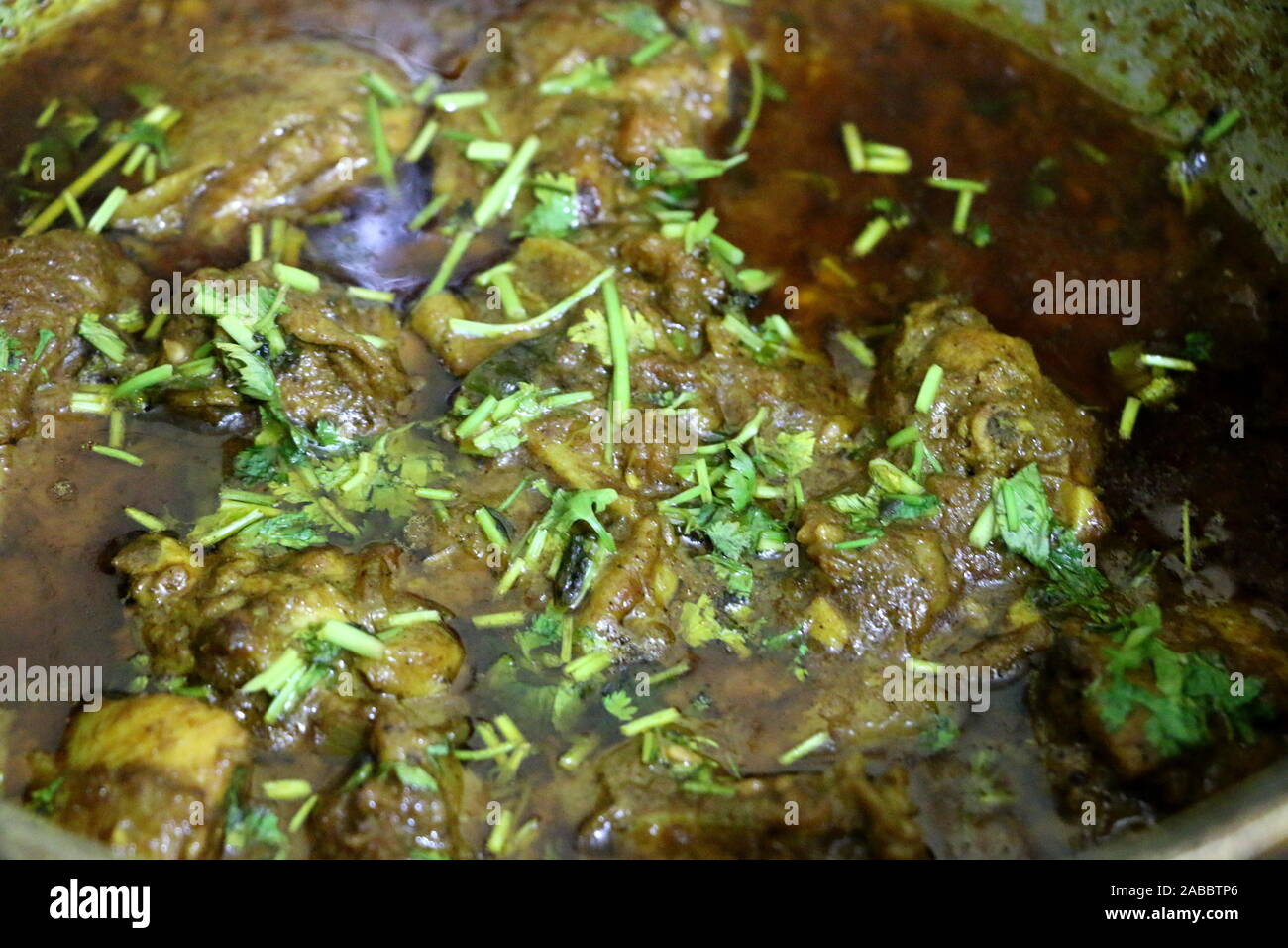 Yummy pollo al curry Foto Stock