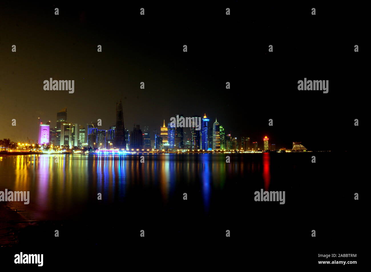 Skyline in Qatar Foto Stock