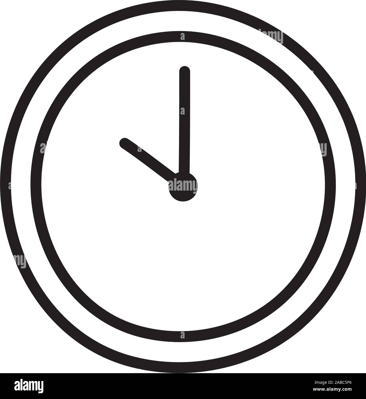 Progettazione di clock, tempo strumento strumento secondo termine misurare e misurare il tema illustrazione vettoriale Illustrazione Vettoriale
