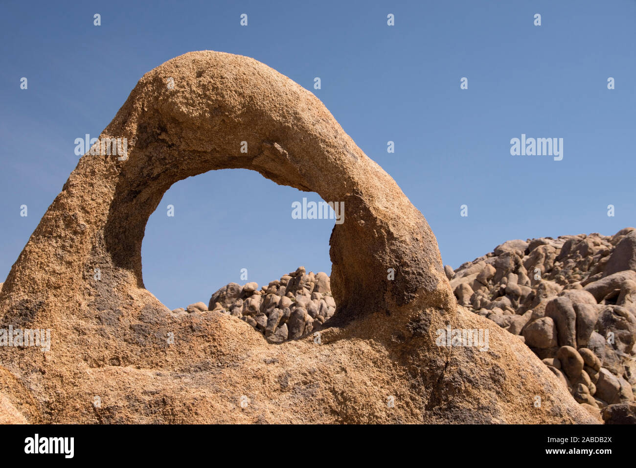 Die Alabama Hills sind eine Gebirgsregion im Osten Kaliforniens und sind Teil der Sierra Nevada. Foto Stock