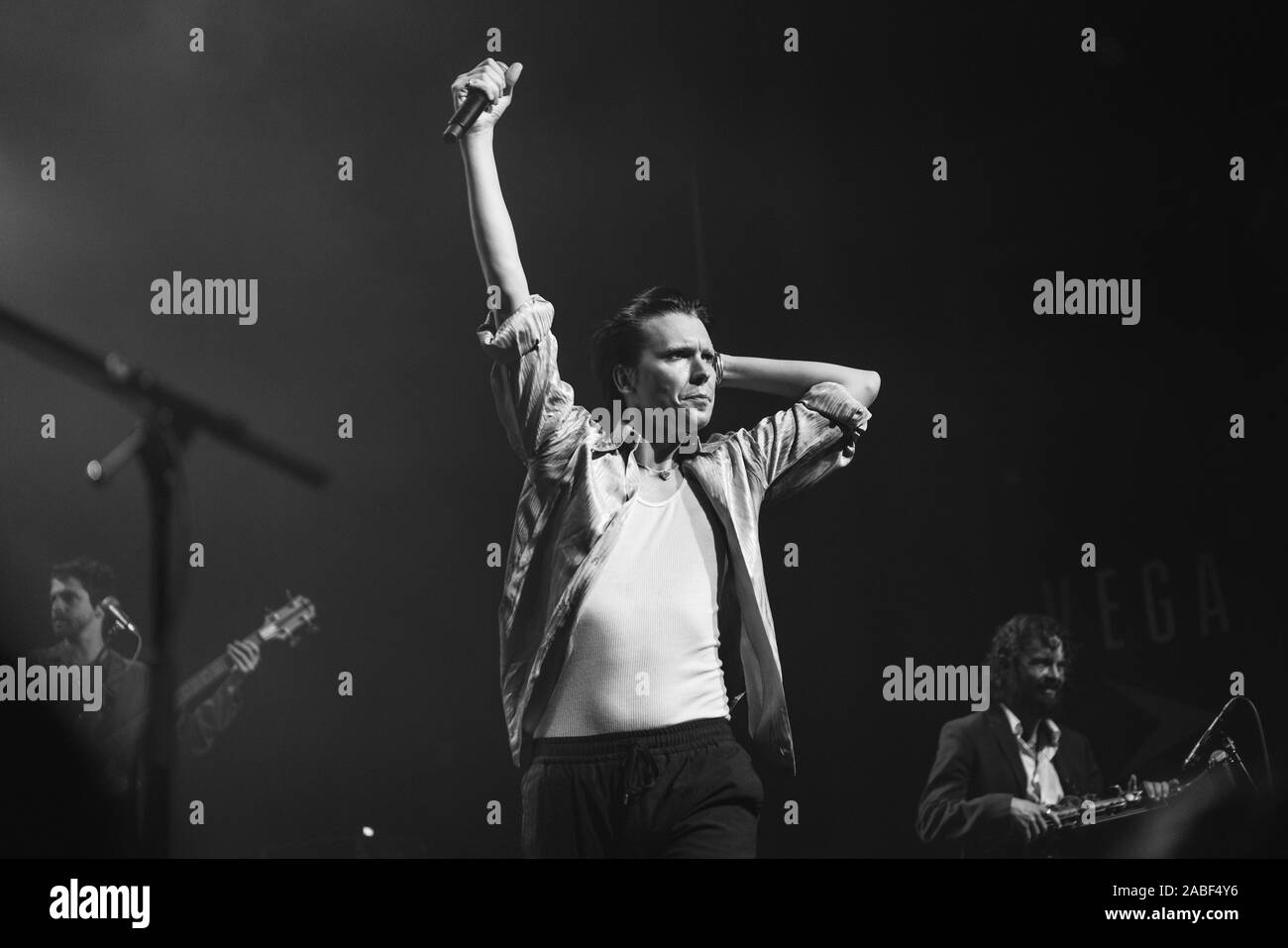 Copenhagen, Danimarca. 21th, ottobre 2019. Il cantante australiano e cantautore Alex Cameron esegue un concerto dal vivo a VEGA in Copenhagen. (Photo credit: Gonzales foto - Mathias Kristensen). Foto Stock