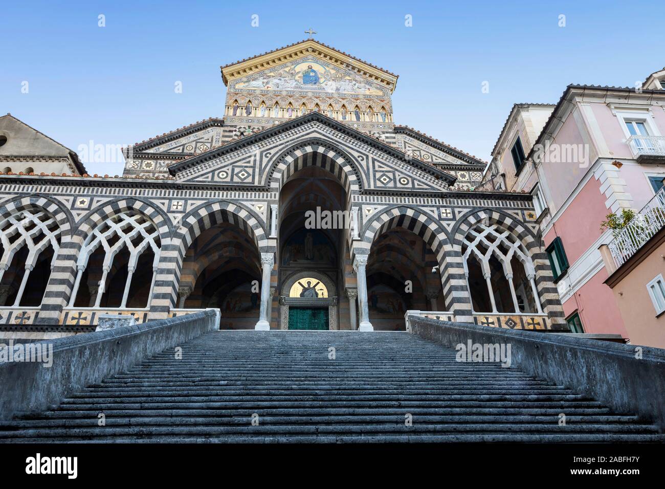 Cattedrale di Sant'Andrea, Duomo di Amalfi, Amalfi, Italia Foto Stock