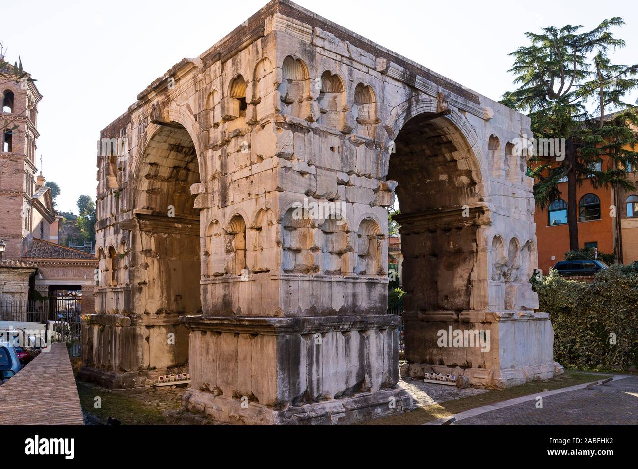 Arco di Giano, Roma, Italia Foto Stock