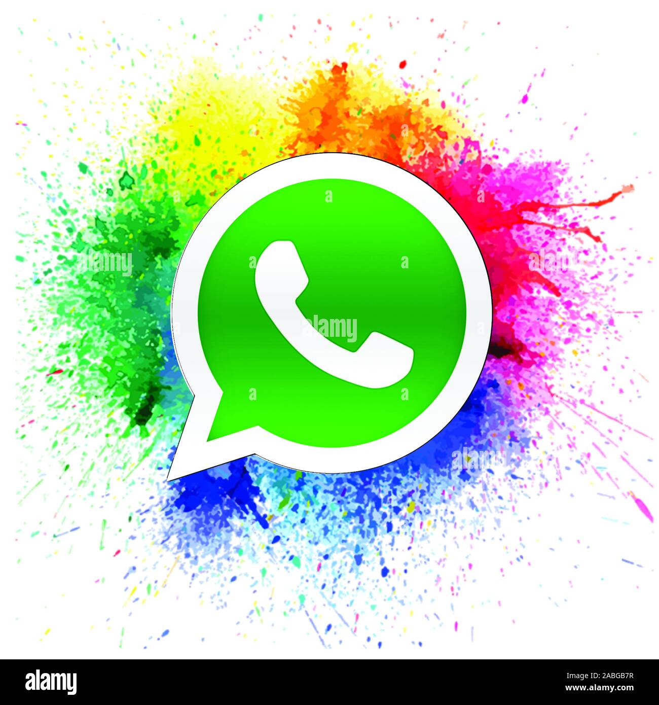 Mediale sociale icone colorate Foto Stock