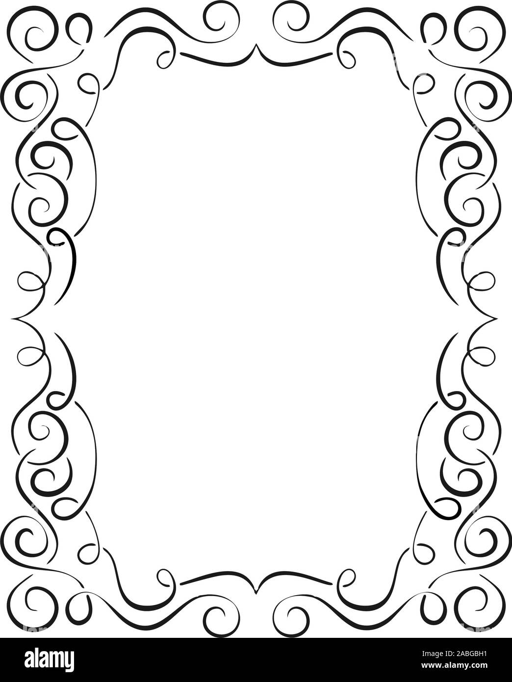 Photo Frame e bordo disegni vettoriali Foto Stock