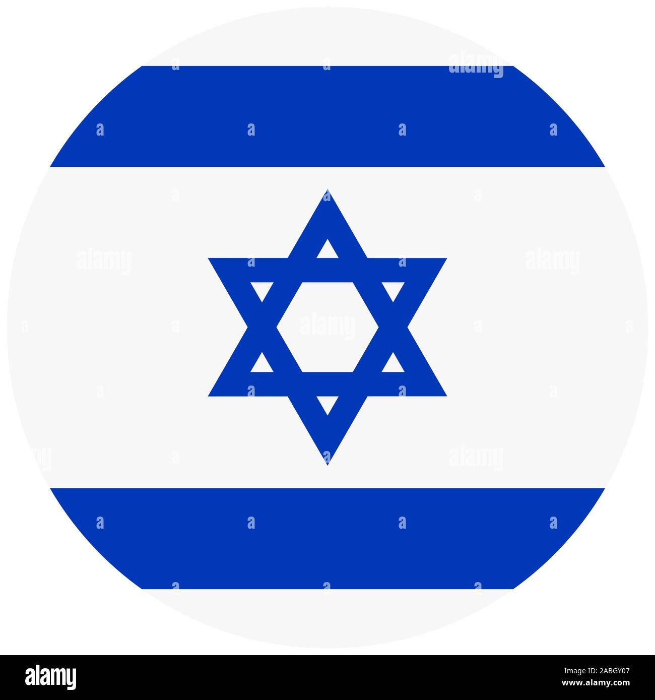 Nazionale simbolo patriottico. Bianco blu di Israele bandiera realistica. Illustrazione Vettoriale. Illustrazione Vettoriale