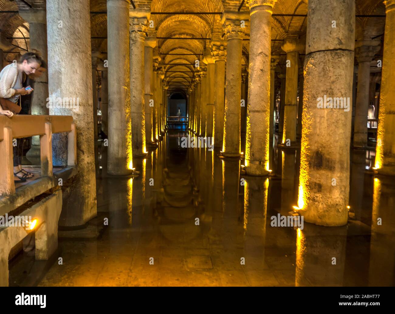 Basilica di cisterne Istanbul, Turchia Foto Stock