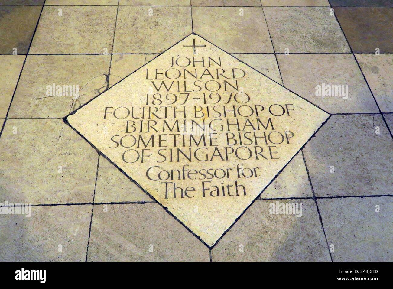 John Leonard Wilson 1897-1970, St Philips cattedrale, Colmore Row, Birmingham B3 2QB,la chiesa di Inghilterra, anglicani, Foto Stock