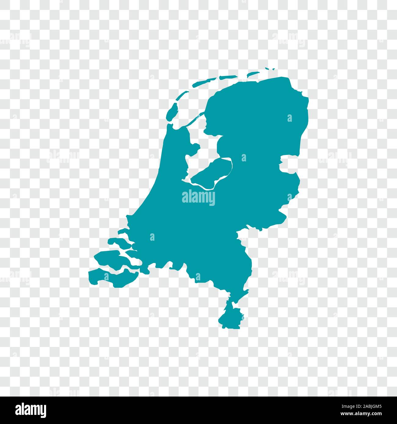 Netherland mappa su sfondo trasparente. Illustrazione Vettoriale. Illustrazione Vettoriale