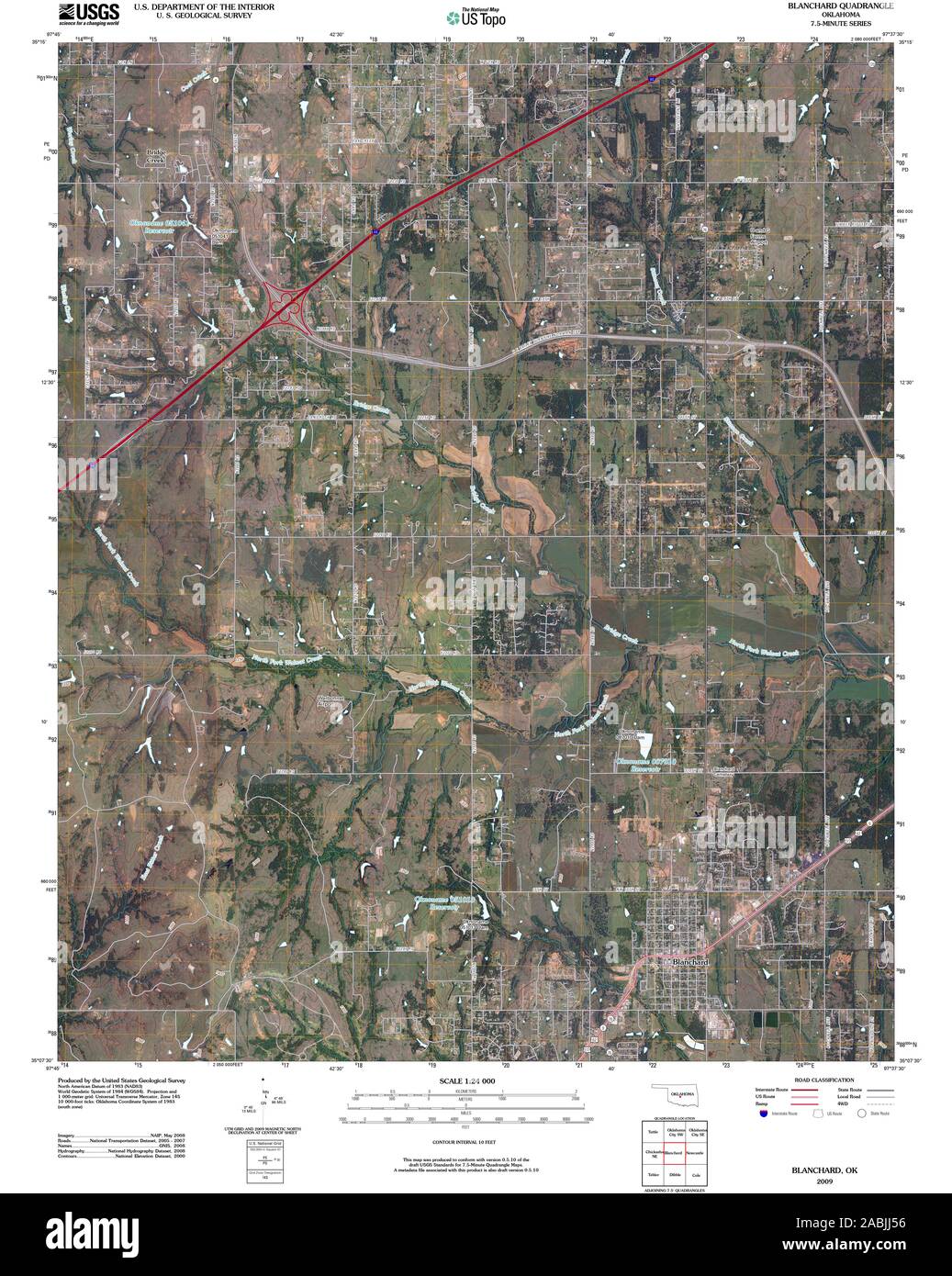 Blanchard oklahoma mappa immagini e fotografie stock ad alta risoluzione Alamy