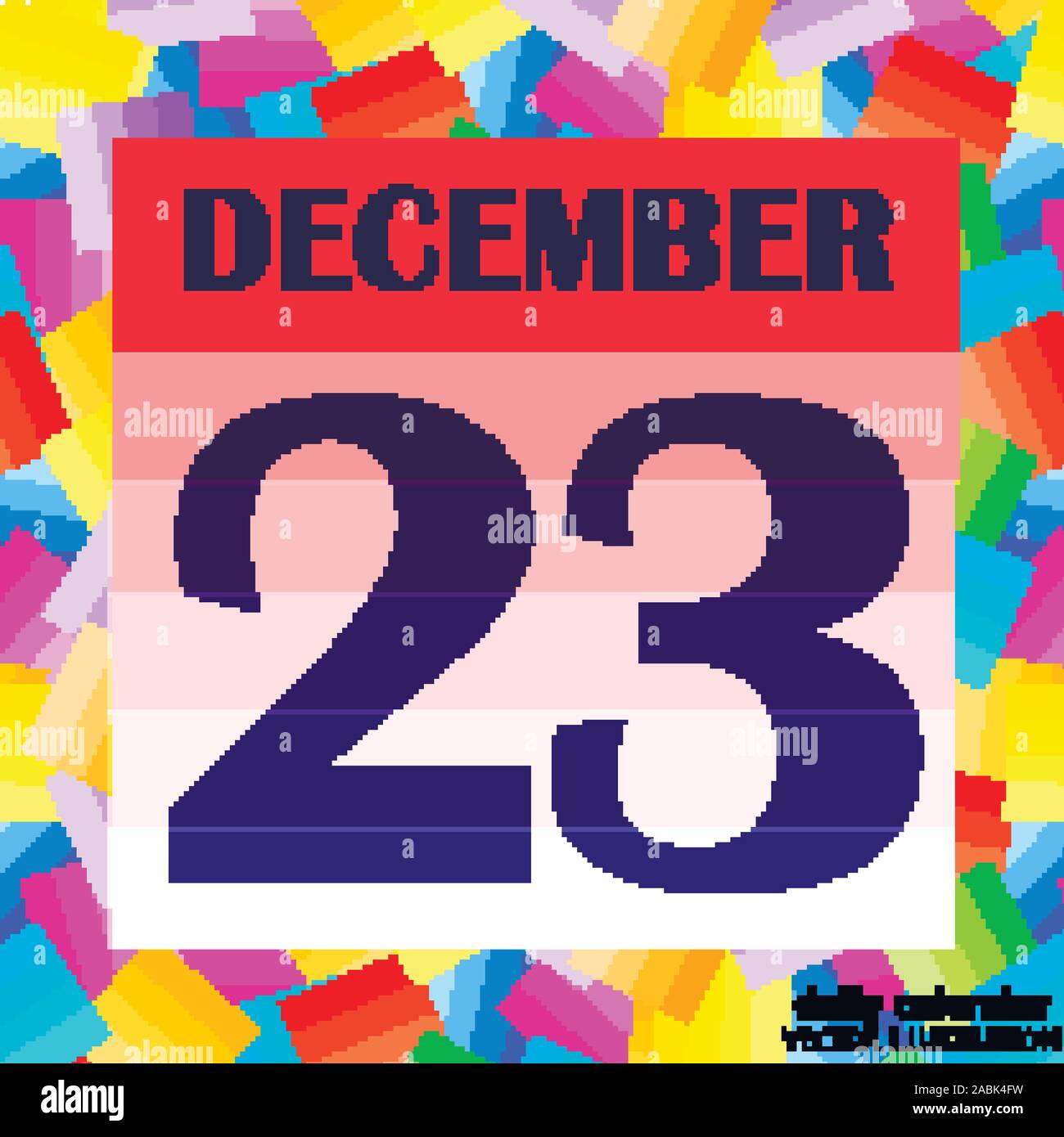 Dicembre 23 icona. Per la pianificazione di importanti giorno. Banner per i giorni festivi e giorni speciali. Ventitreesima dicembre icona. Illustrazione Vettoriale. Illustrazione Vettoriale