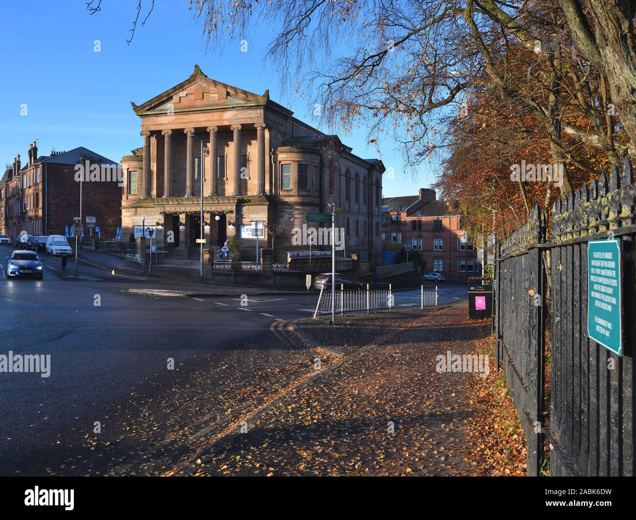 "Chiesa sulla collina' Ristorante e bar, una chiesa convertito in Langside area di Glasgow, Scotland, Regno Unito Foto Stock