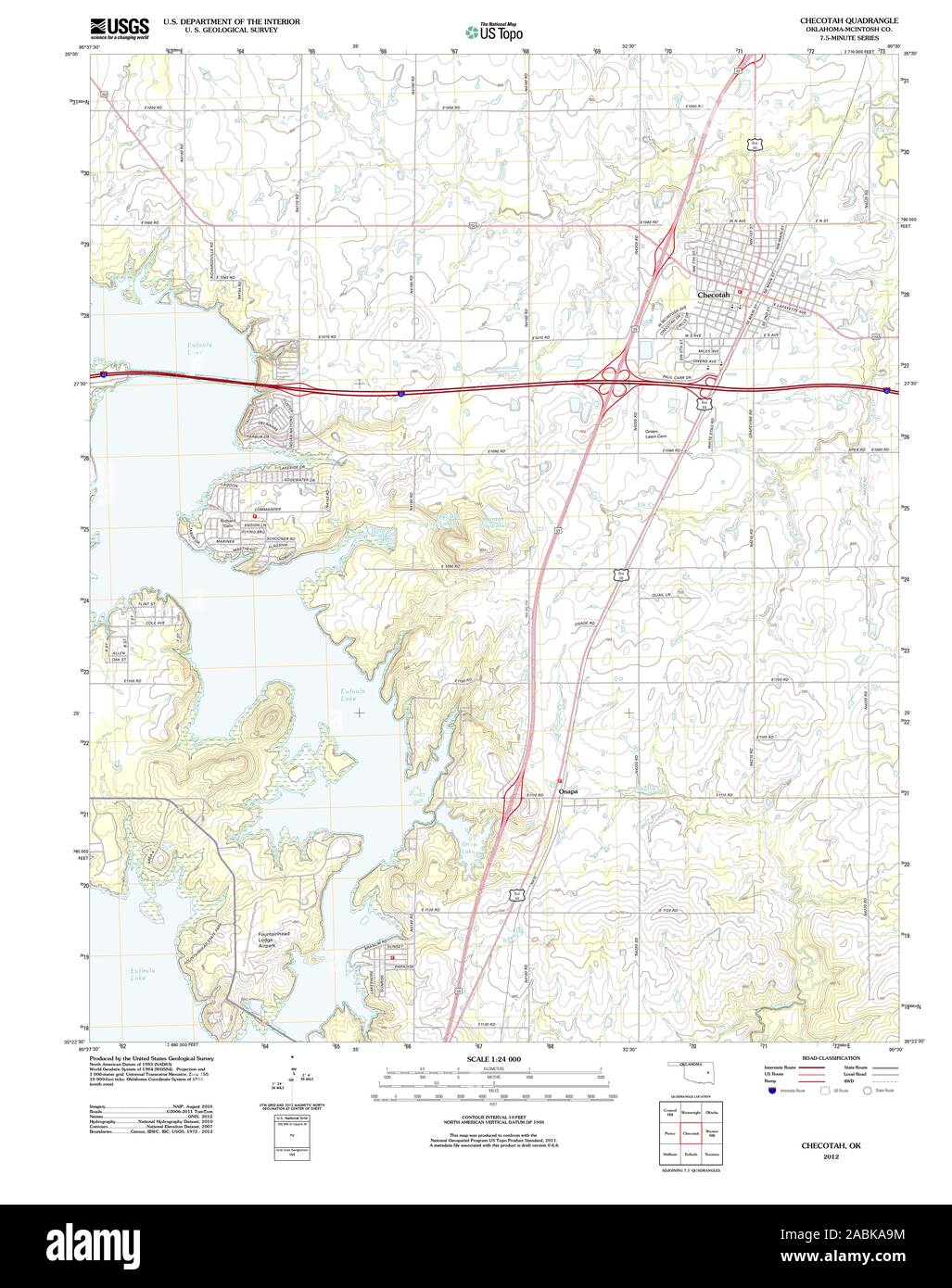Mappa di checotah immagini e fotografie stock ad alta risoluzione Alamy