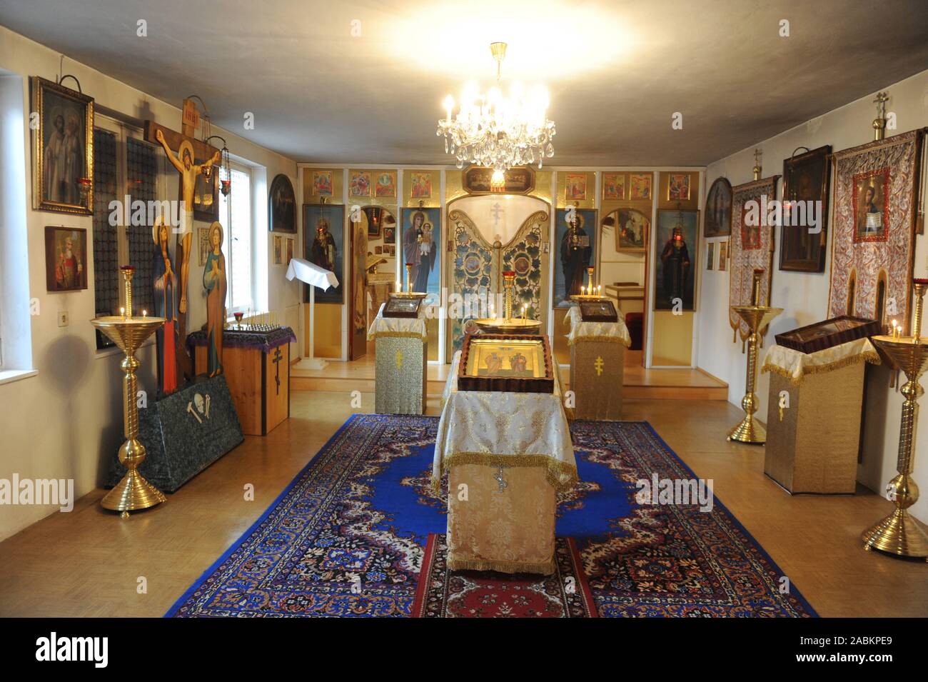 Ucraino Chiesa ortodossa in liquidazione Ludwigsfeld a Monaco di Baviera. [Traduzione automatizzata] Foto Stock