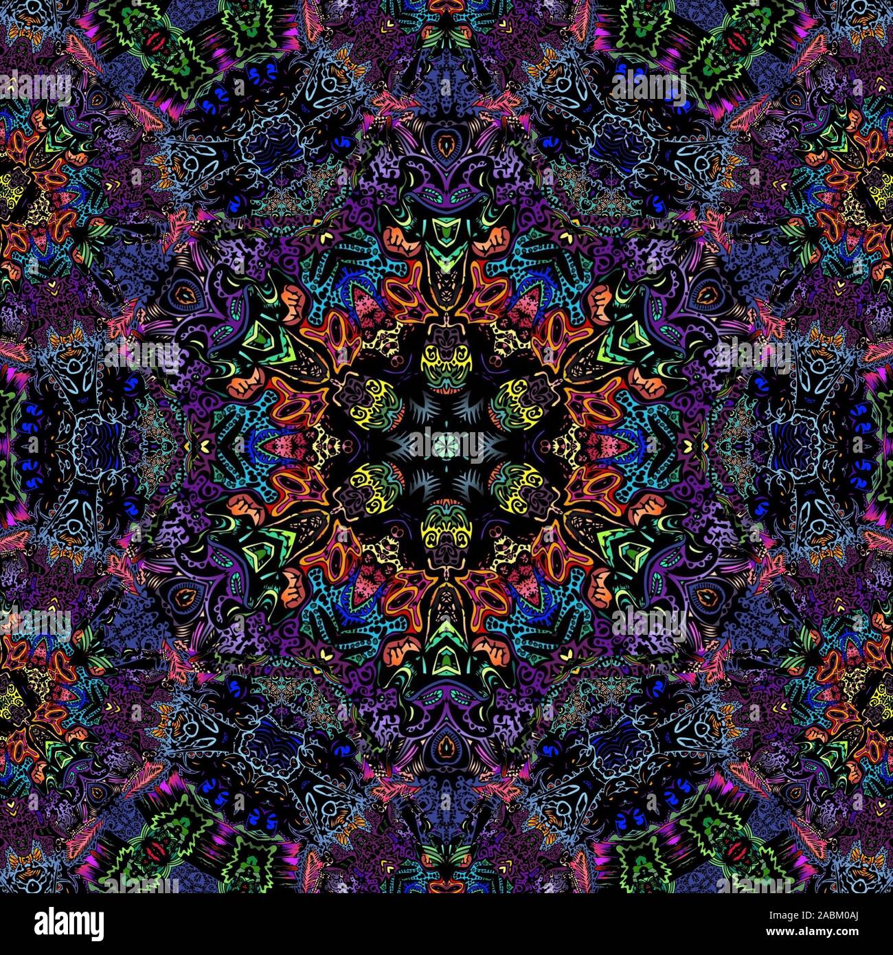 Coloratissimi sfondi LSD Foto Stock