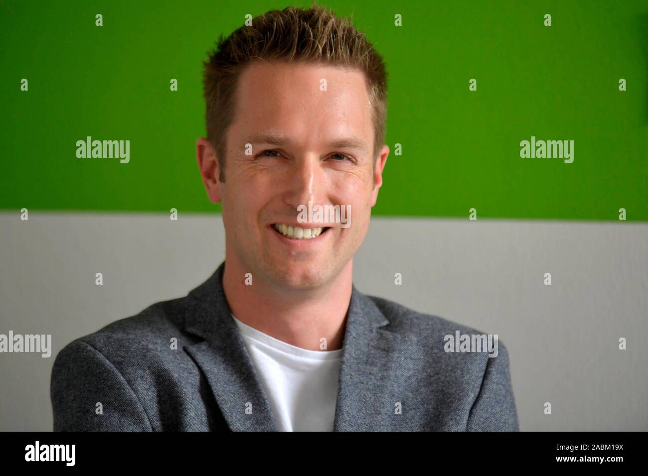 Florian Schardt, candidato per la presidenza della SPD Munich-Land. [Traduzione automatizzata] Foto Stock