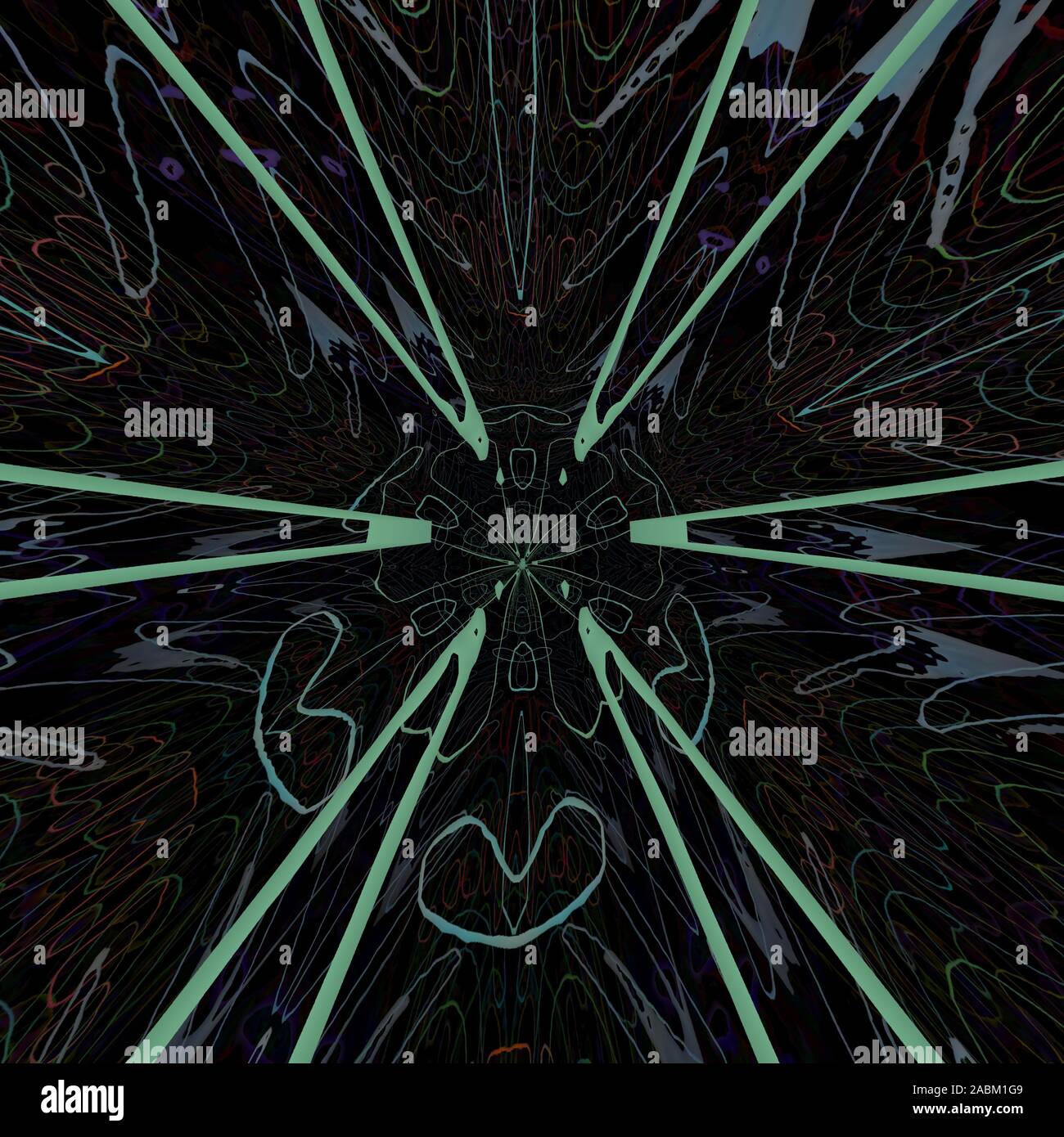 Coloratissimi sfondi LSD Foto Stock