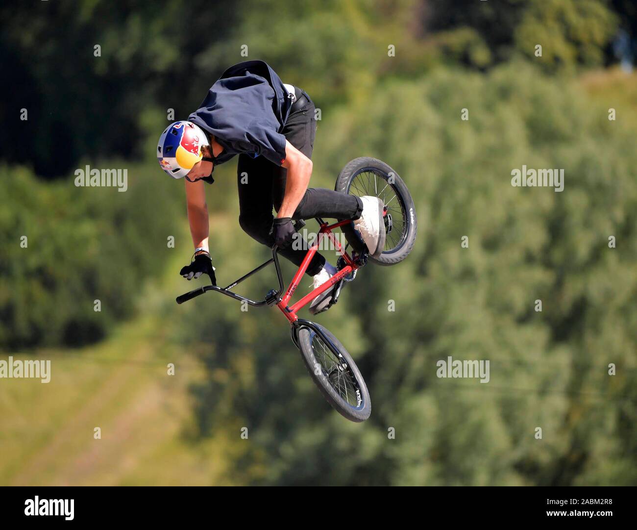 Mescolanza di Monaco di Baviera in Monaco di Baviera Olympic Park. BMX CONTEST Linea Lago Semi Finale: Paolo Thölen [traduzione automatizzata] Foto Stock