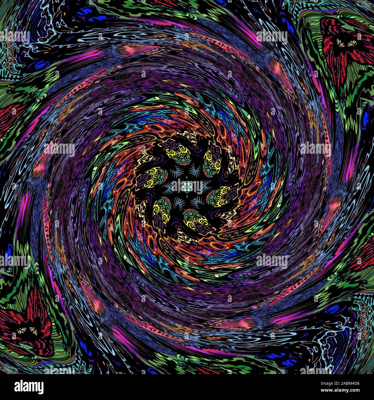 Coloratissimi sfondi LSD Foto Stock