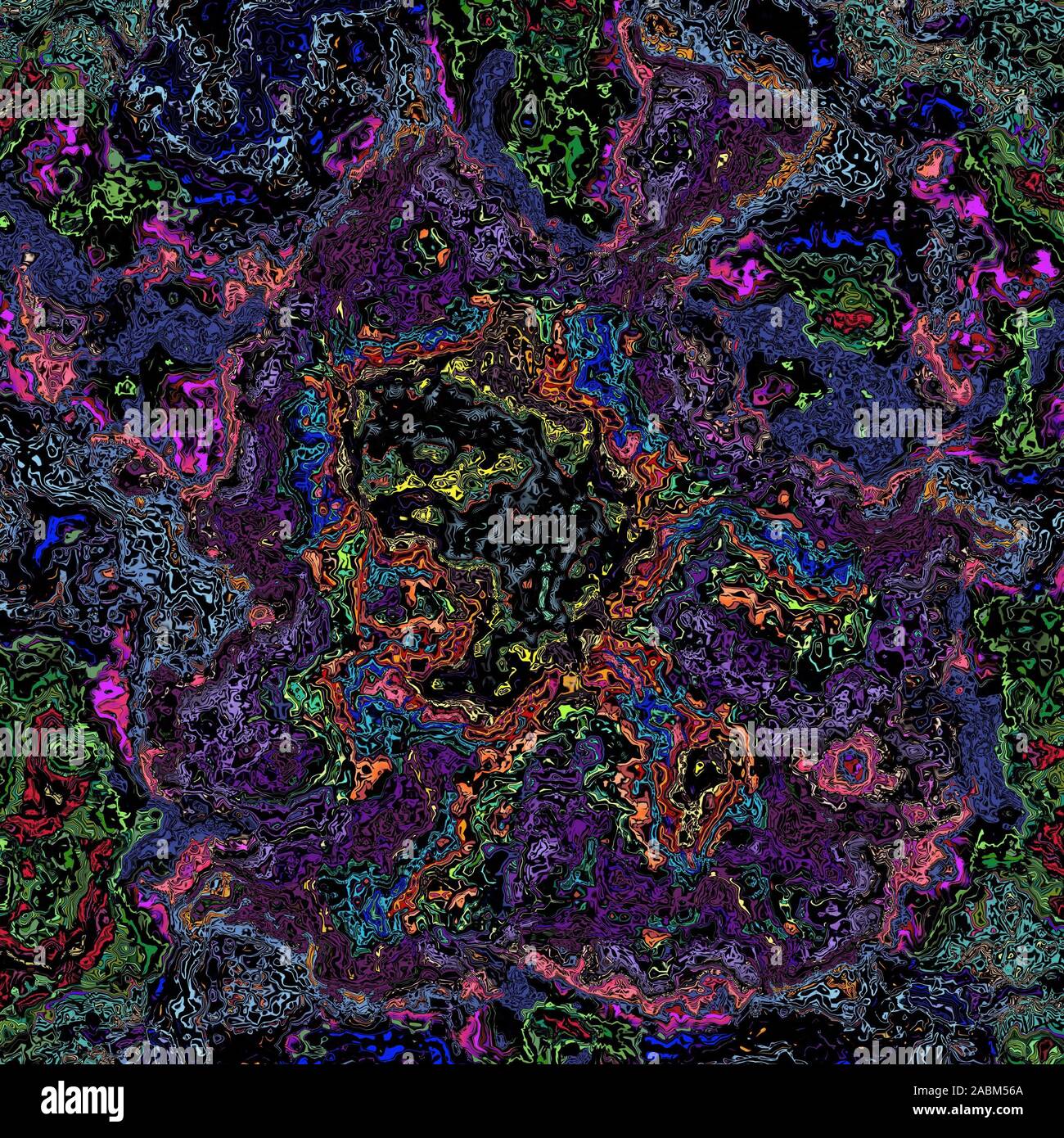 Coloratissimi sfondi LSD Foto Stock
