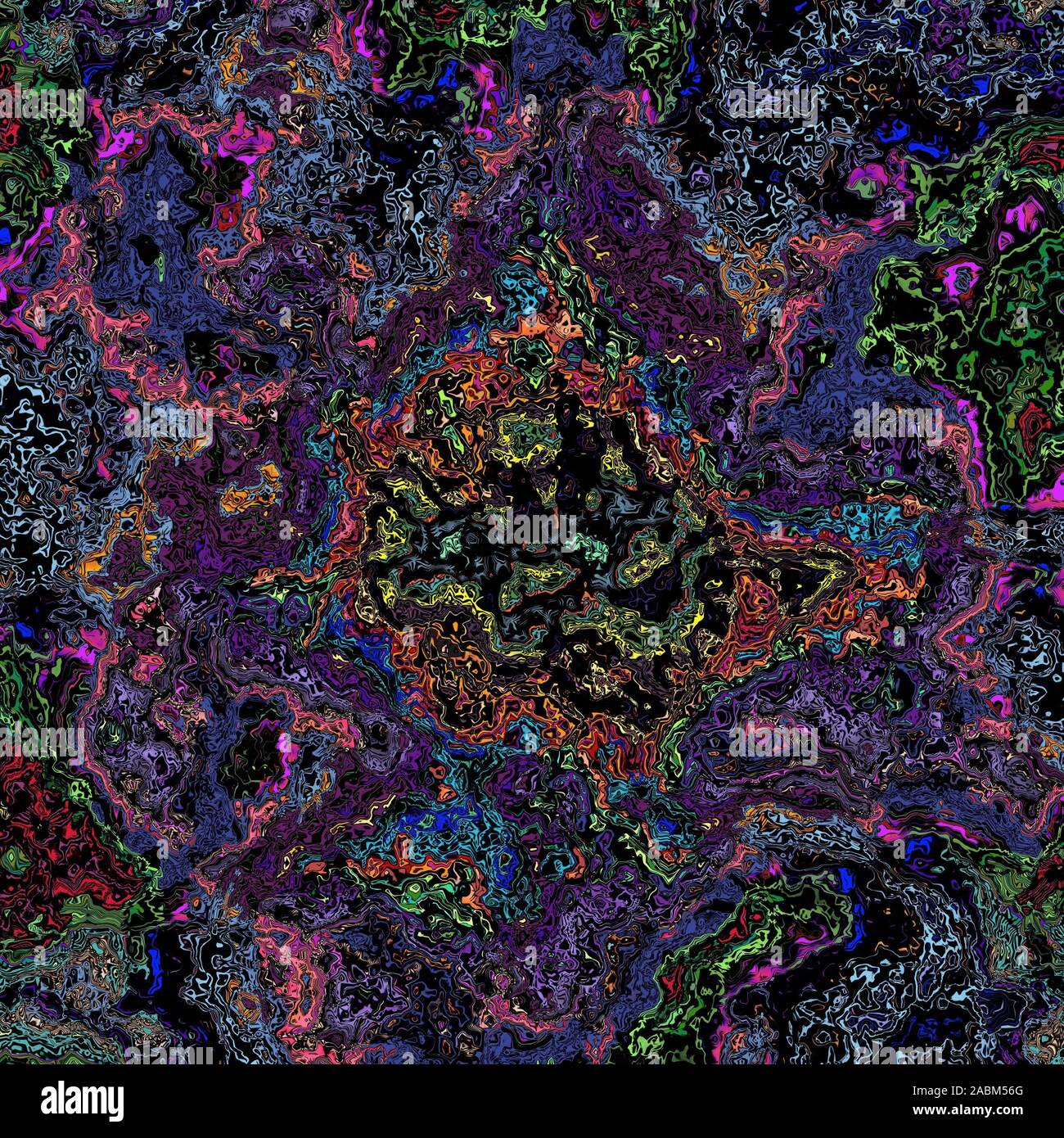 Coloratissimi sfondi LSD Foto Stock