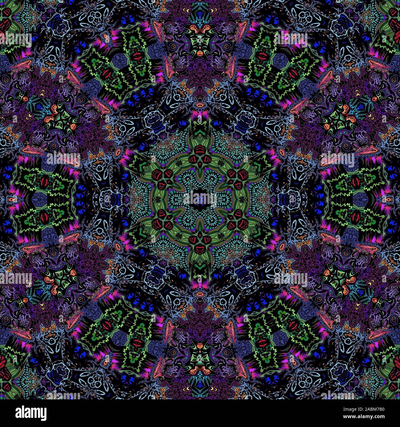 Coloratissimi sfondi LSD Foto Stock