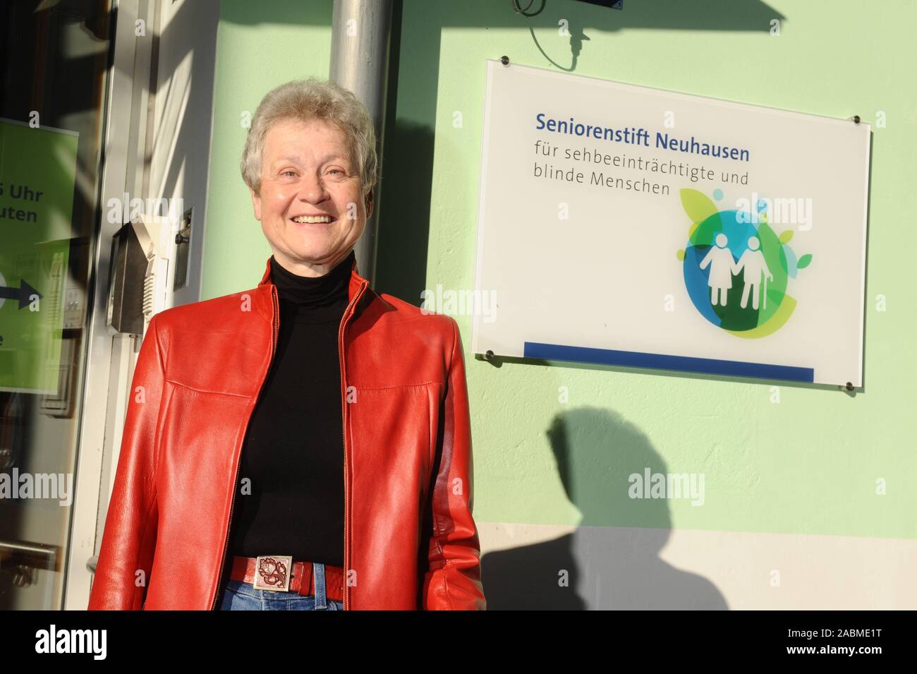 Direttore Ursula Steindl, Direttore del Seniorenstift für sehbehinderte und blinde Menschen in Winthirstraße in Neuhausen. [Traduzione automatizzata] Foto Stock