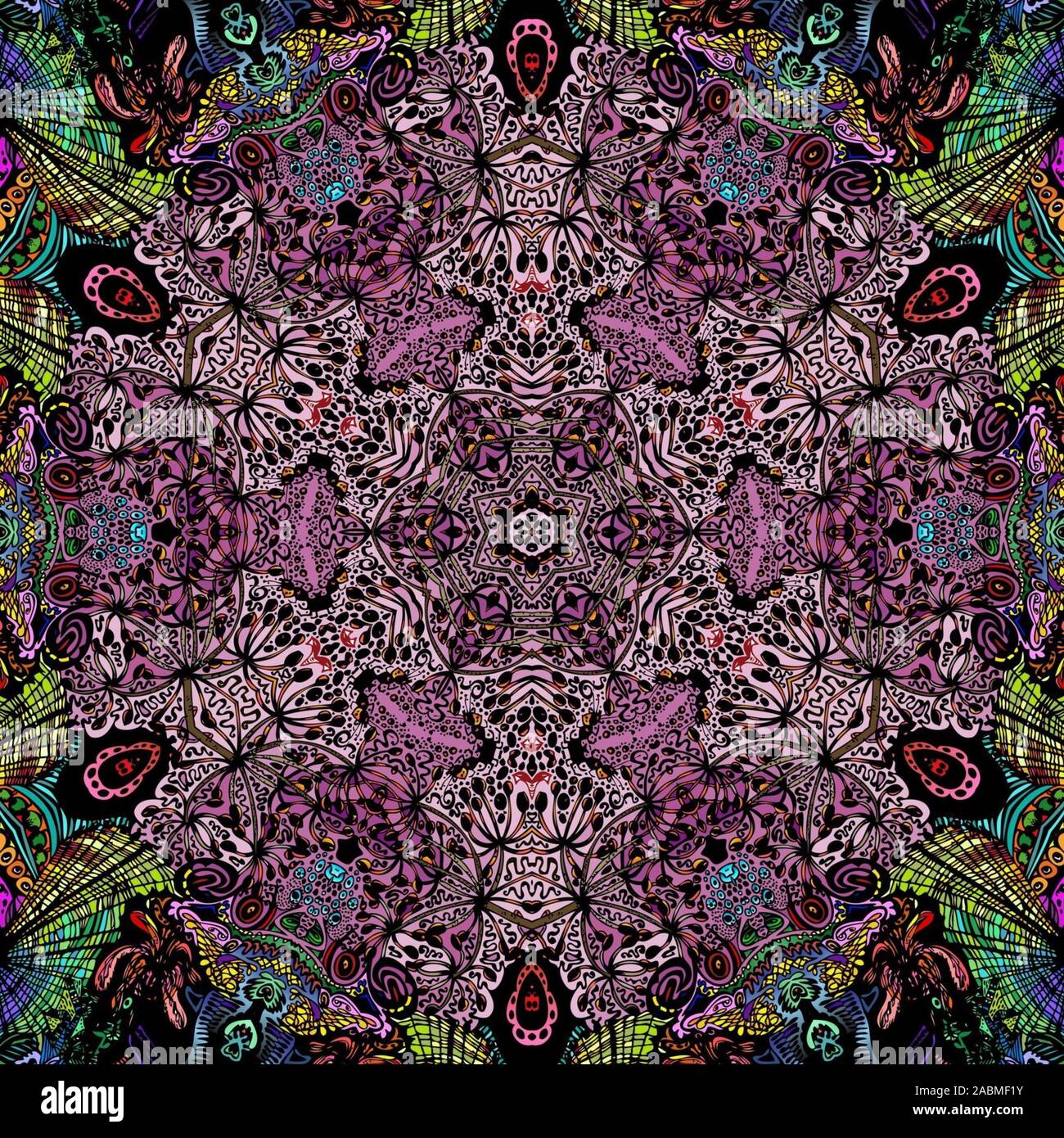 Coloratissimi sfondi LSD Foto Stock