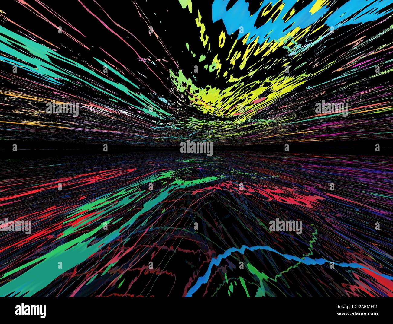 Coloratissimi sfondi LSD Foto Stock