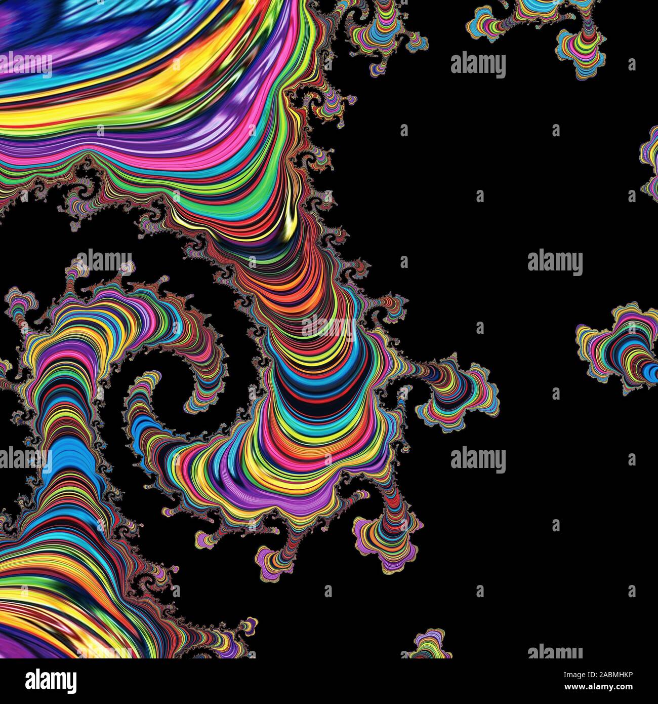 Coloratissimi sfondi LSD Foto Stock
