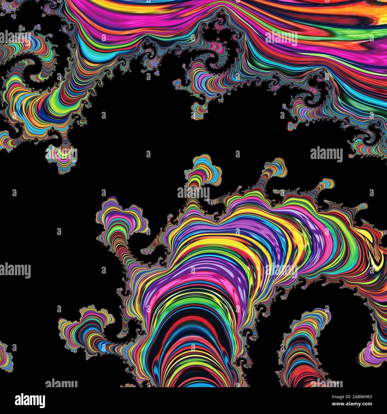 Coloratissimi sfondi LSD Foto Stock