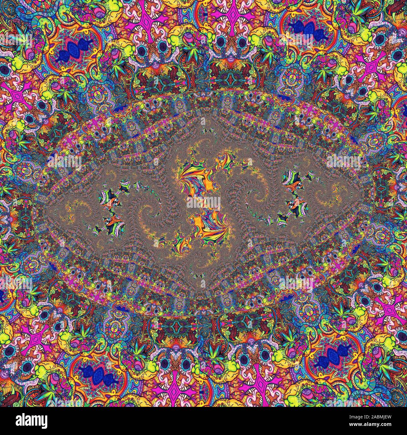 Coloratissimi sfondi LSD Foto Stock