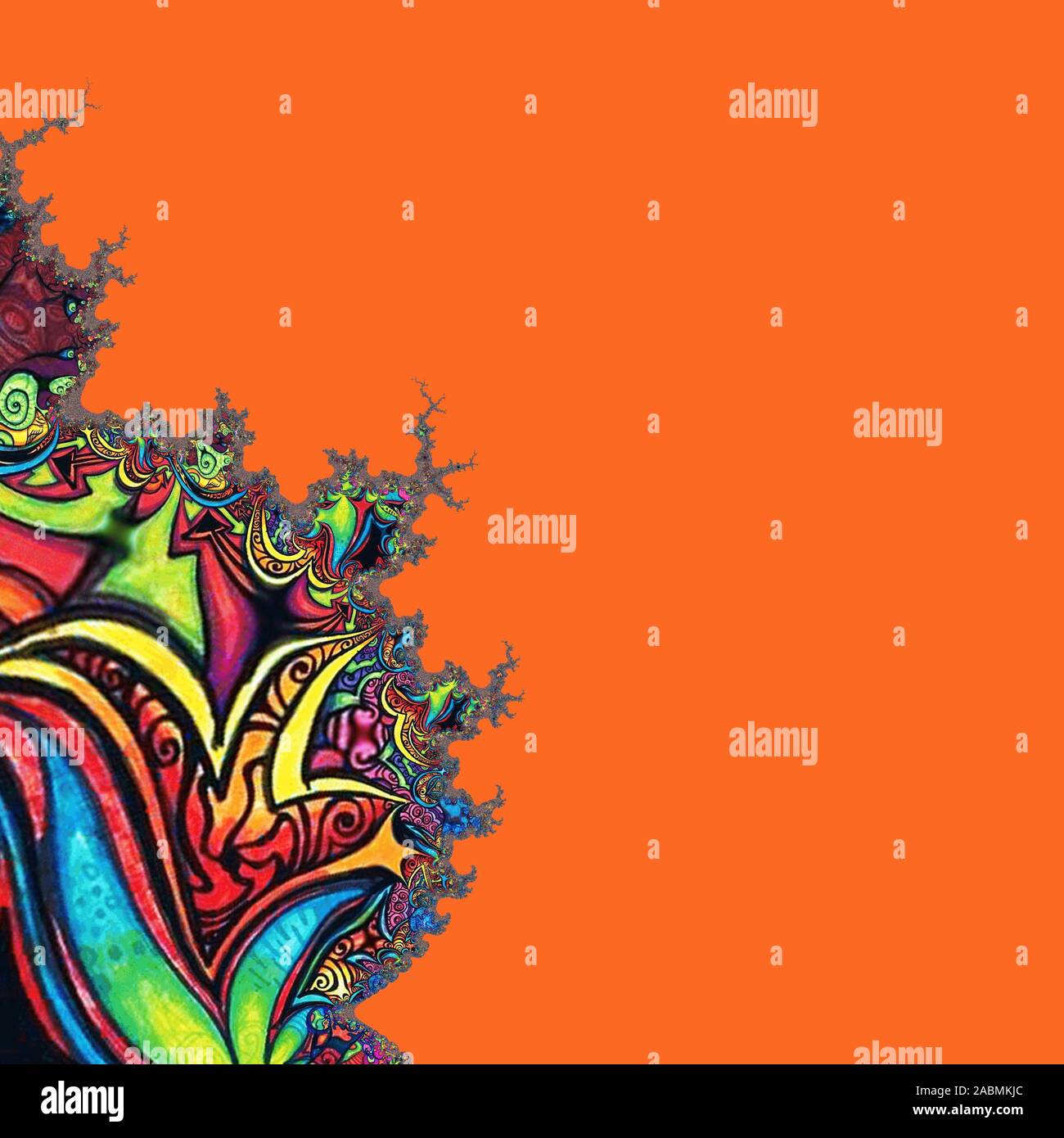 Coloratissimi sfondi LSD Foto Stock