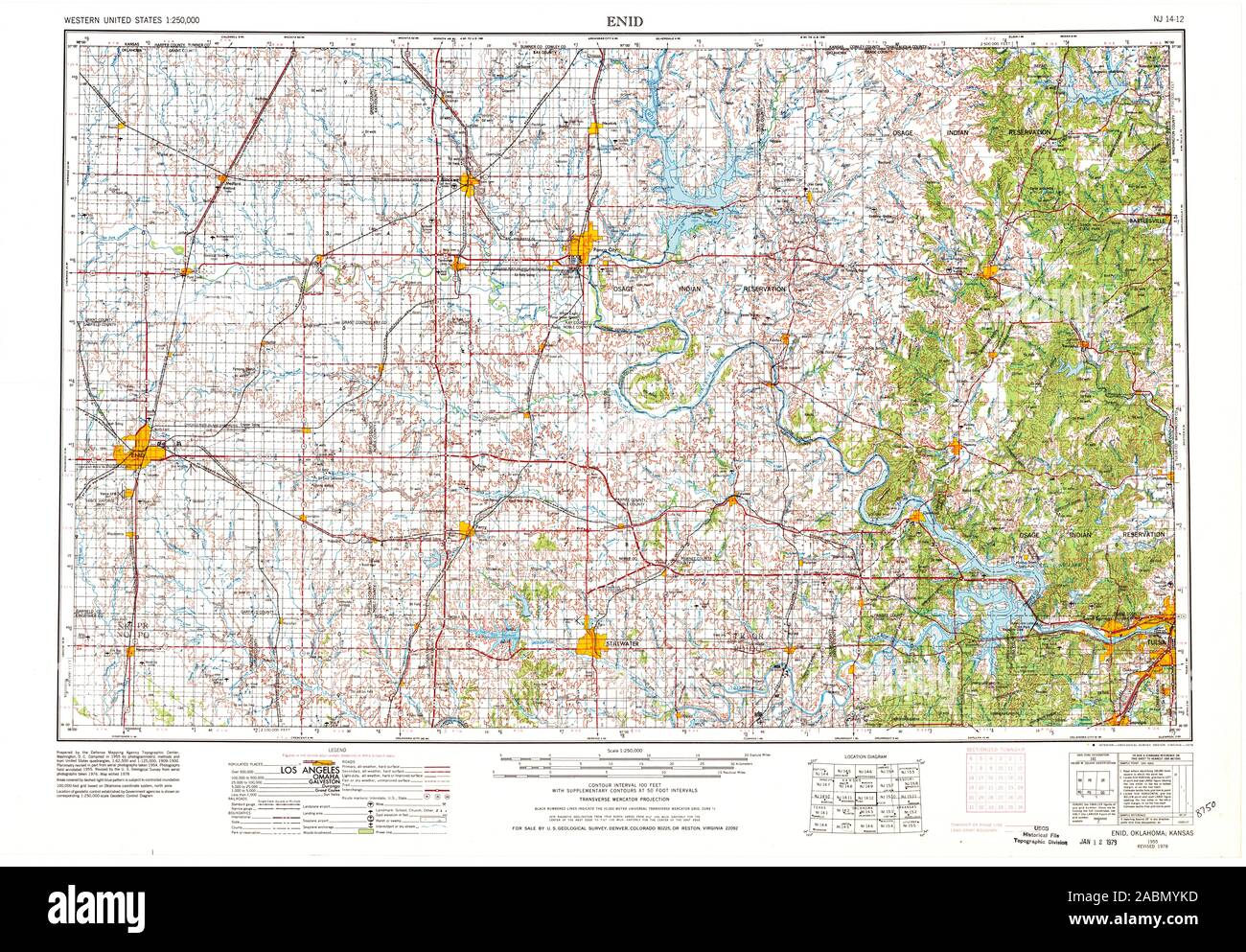 Mappa di enid oklahoma immagini e fotografie stock ad alta risoluzione ...