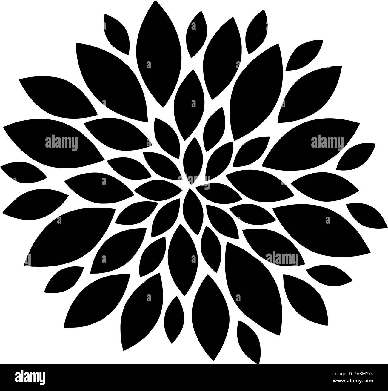 Vettore disegni di fiori e lo sfondo e le frontiere Foto Stock