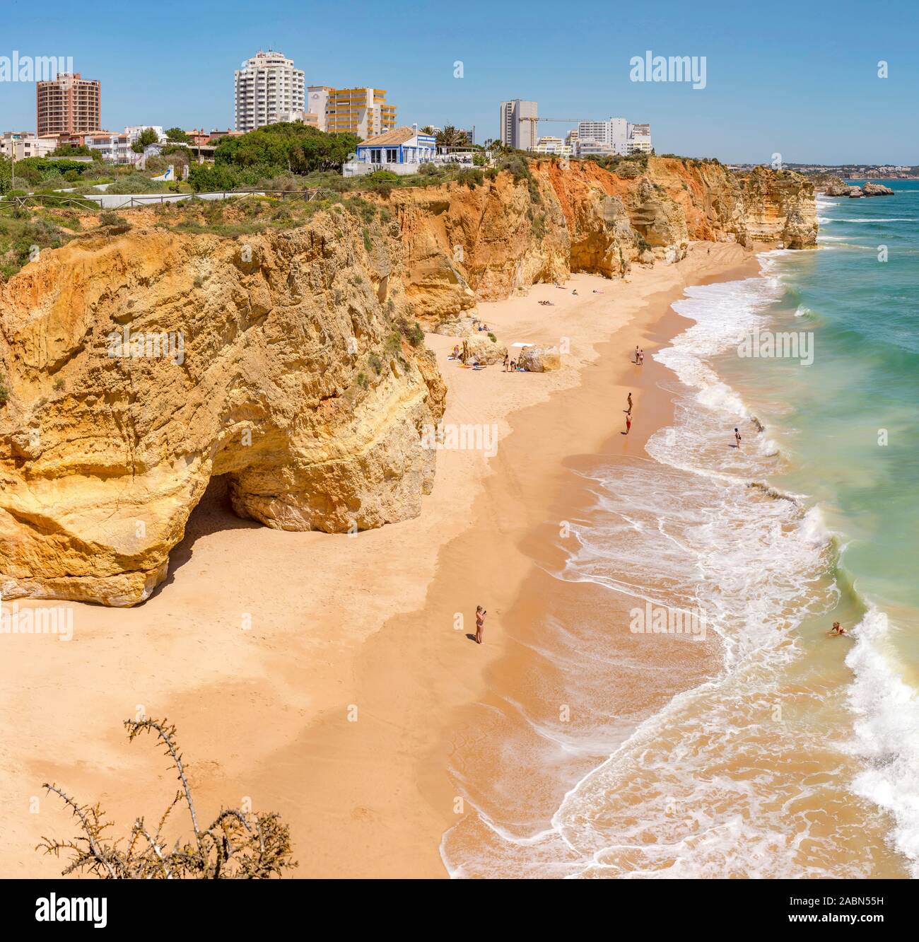 Praia dos Três Castelos, Portimao, Portogallo Foto Stock