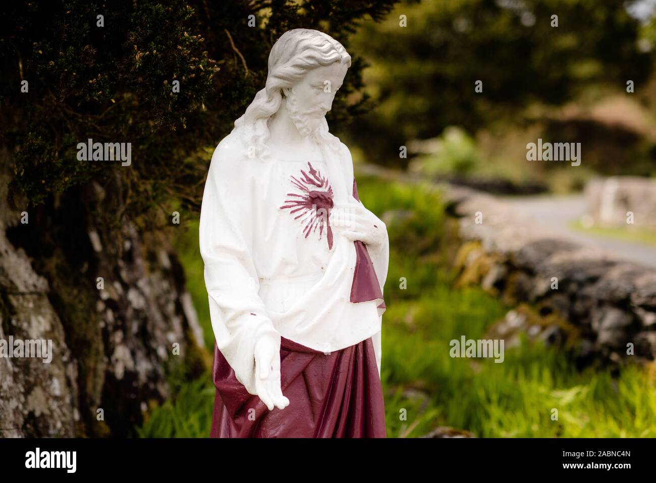 Statua del sacro cuore di gesù immagini e fotografie stock ad alta