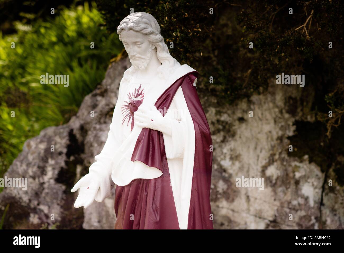 Statua del sacro cuore di gesù immagini e fotografie stock ad alta