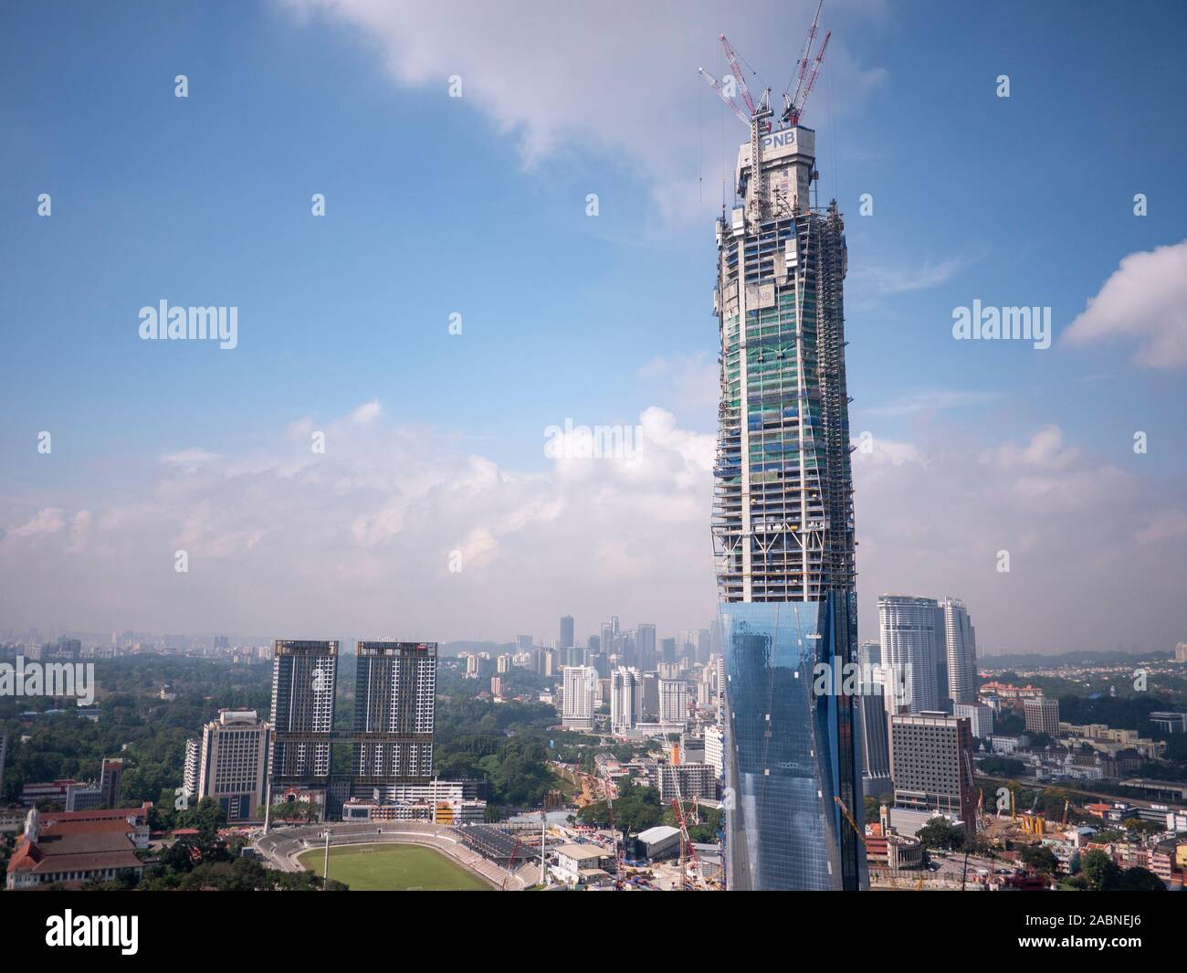 Kuala Lumpur, Malesia - Novembre 2019 - Merdeka 118 Tower, PNB 118 Tower Foto Stock