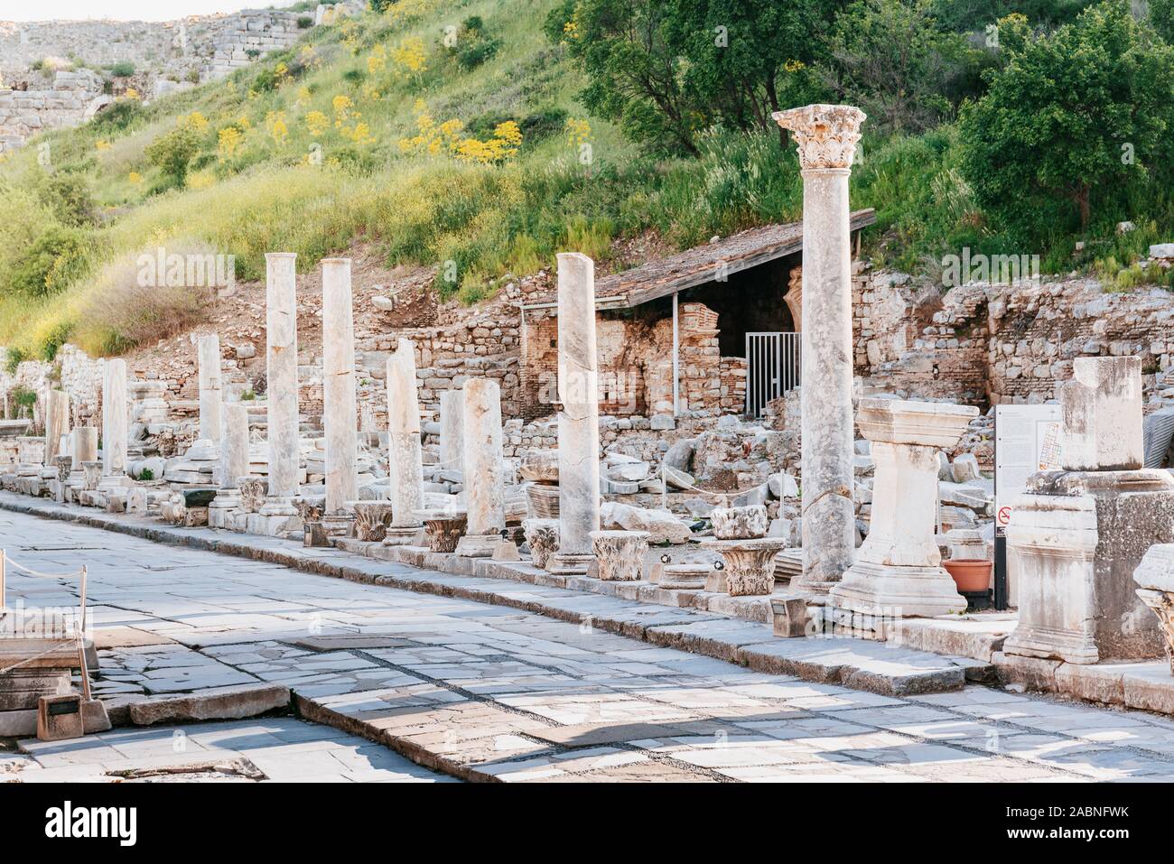 Rovine di antiche Efeso in Turchia Foto Stock
