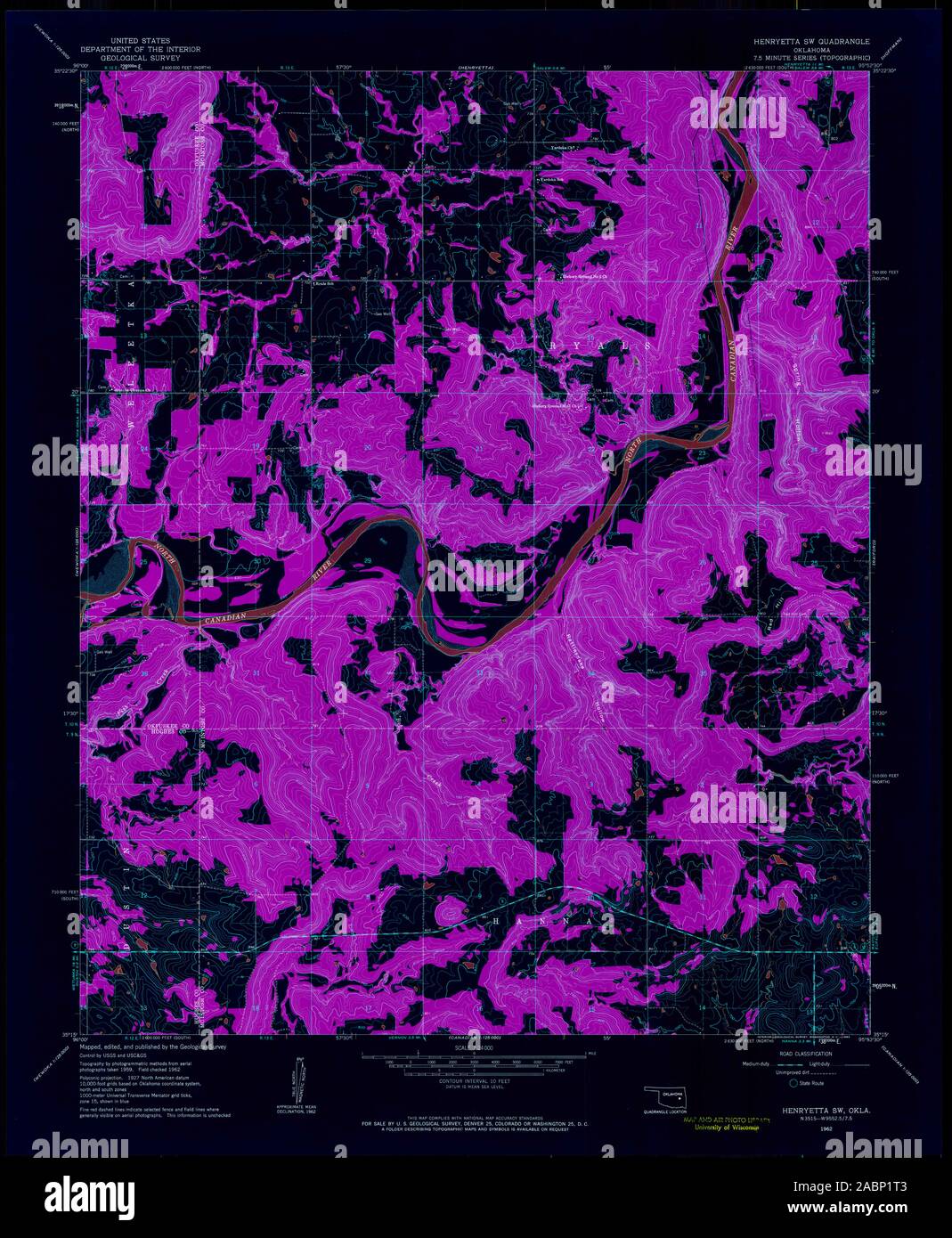 Mappa di henryetta immagini e fotografie stock ad alta risoluzione Alamy