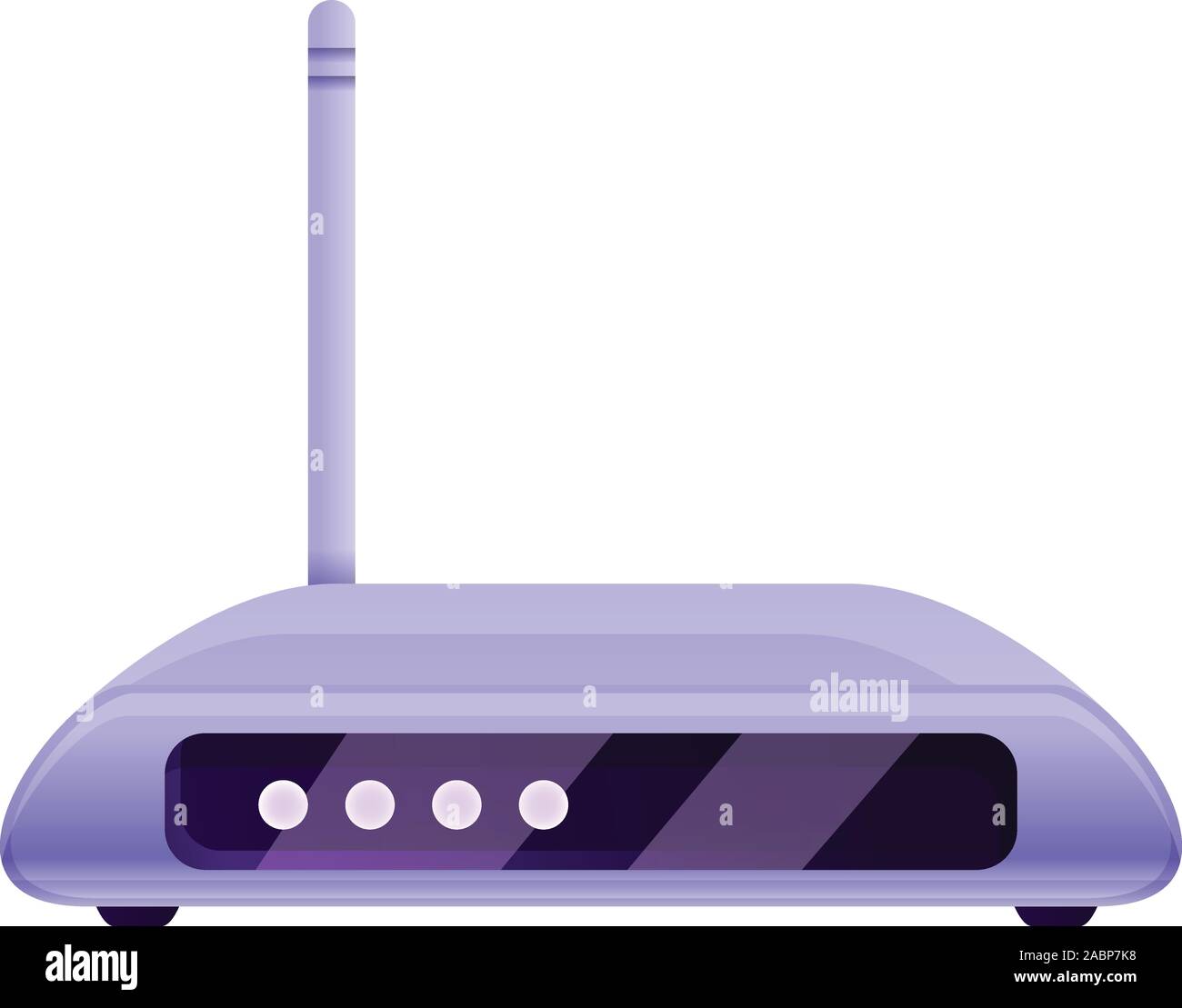 Dominio icona del router. Cartoon di router di dominio icona vettore per il web design isolato su sfondo bianco Illustrazione Vettoriale
