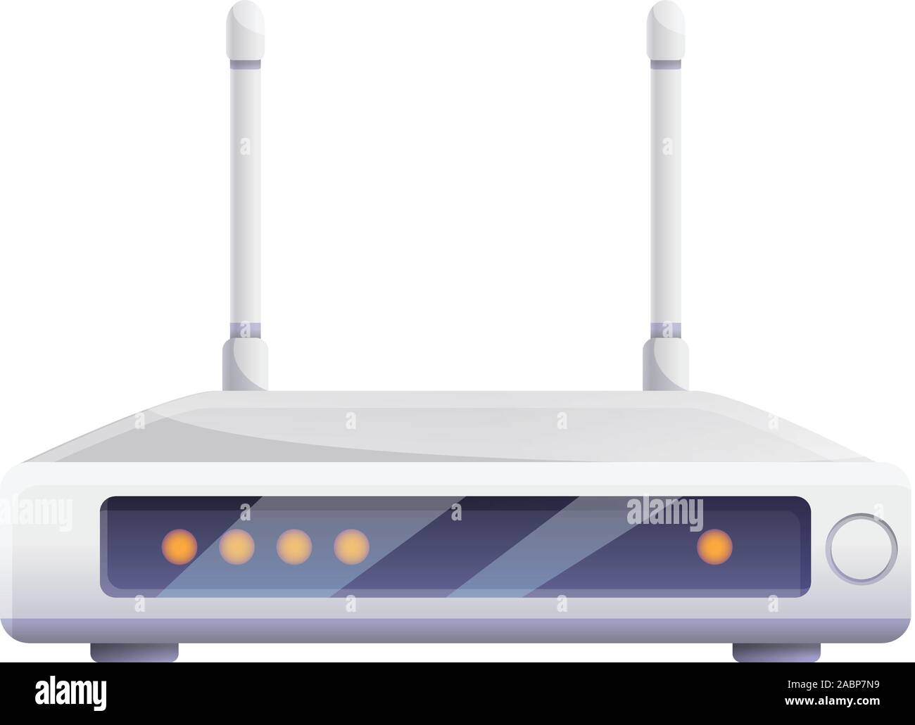 Digitale icona del router. Cartoon di router digitali icone vettoriali per il web design isolato su sfondo bianco Illustrazione Vettoriale