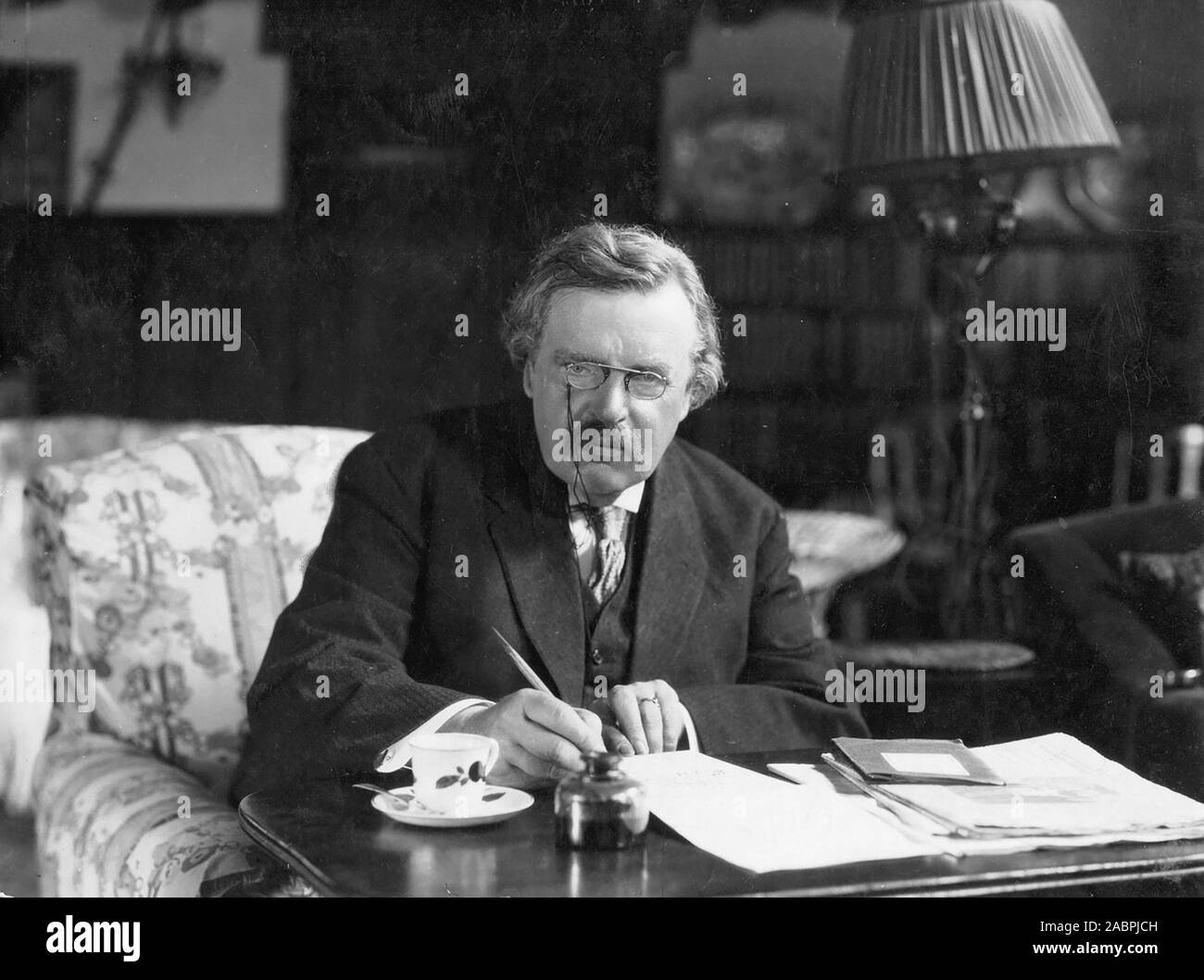 G.K.Chesterton (1874-1936) autore inglese, scrittore e filosofo Foto Stock