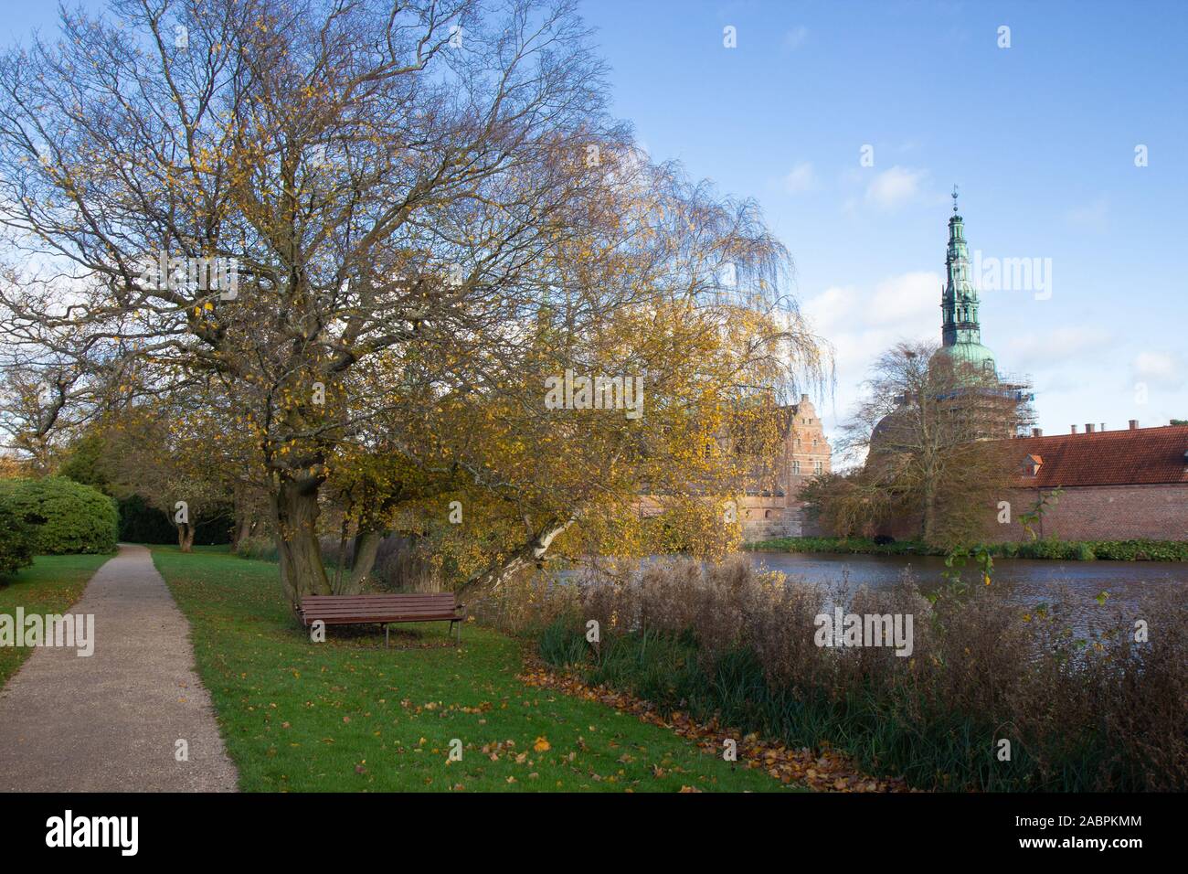 Frederiksberg palace in Hilleroed, a nord di Copenhagen Foto Stock