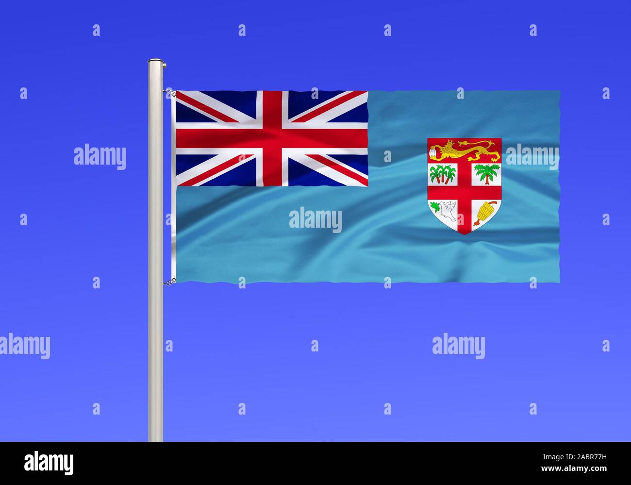 Flagge von Fidschi, Figi, Foto Stock