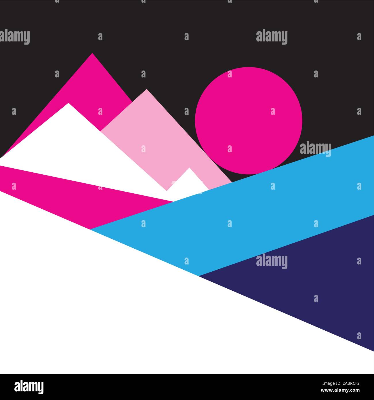 Abstract bello sfondo vettoriale di geometrica di oggetti diversi. Modello per la progettazione di business card, cartoline, poster o pagina web. Illustrazione Vettoriale