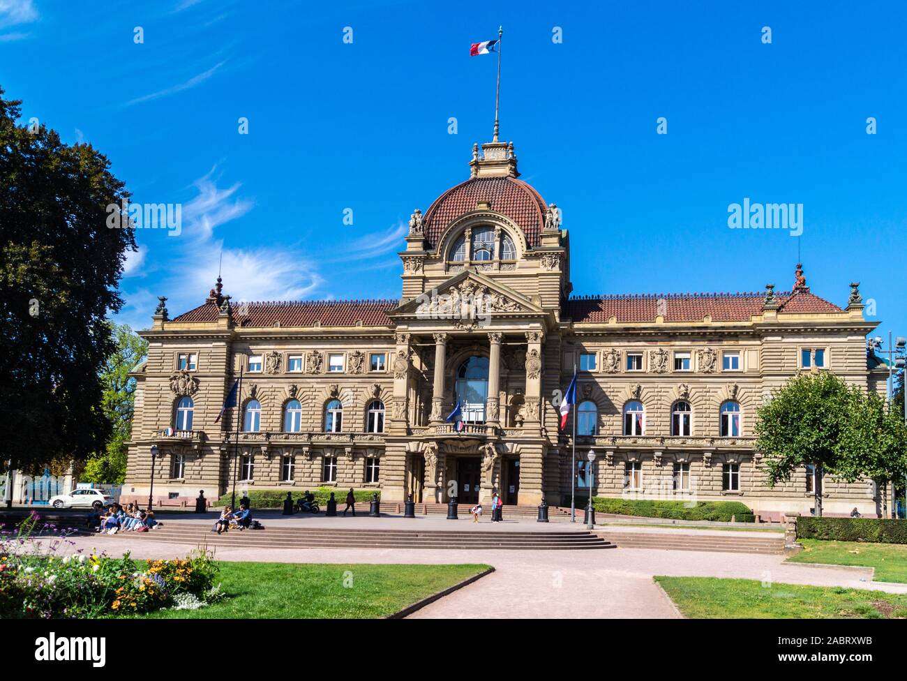 Palais du Rhin, ex palazzo imperiale, da Hermann Eggert, 1883-8, Place de la Republique, Strasburgo, Alsazia, Grand Est, Francia Foto Stock