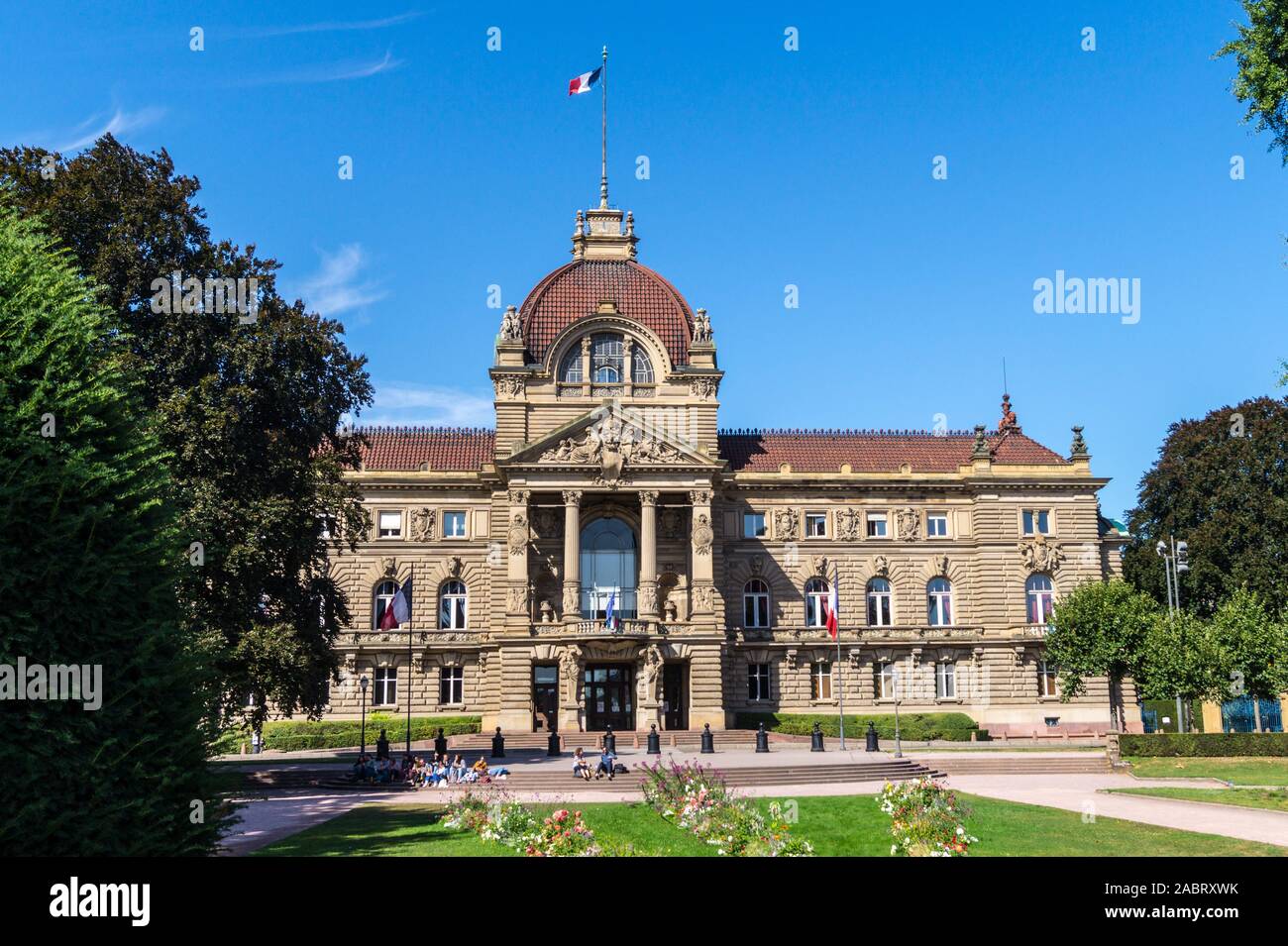 Palais du Rhin, ex palazzo imperiale, da Hermann Eggert, 1889, Place de la Republique, Strasburgo, Alsazia, Grand Est, Francia Foto Stock