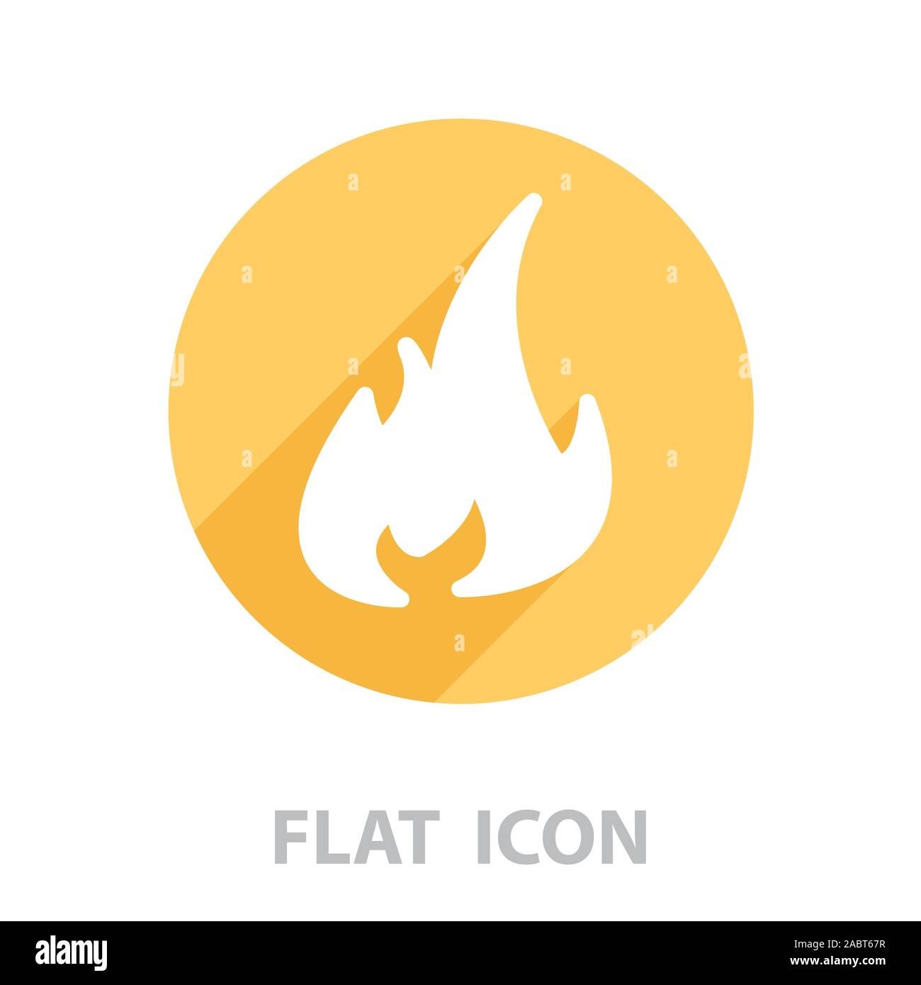 Icona di fuoco. illustrazione vettoriale Illustrazione Vettoriale